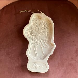 Vintage 1994 Longaberger Pottery Angel Series Hope Cookie Mold